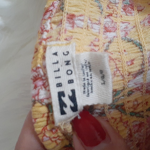 Billabong Floral Paradise Days Mini Dress Size Large - Picture 6 of 11